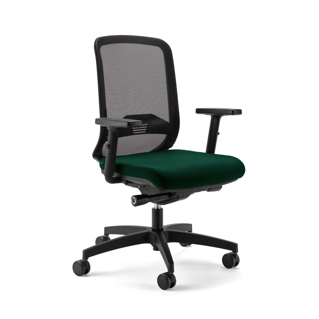 Chaise de bureau Milani Bali (Vert foncé, Noir)