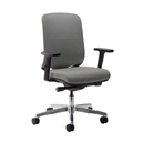 Bürostuhl Milani Bali (Dunkelgrau, Verchromt)