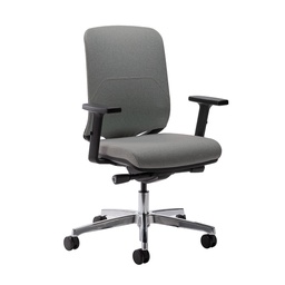 Bürostuhl Milani Bali (Dunkelgrau, Verchromt)