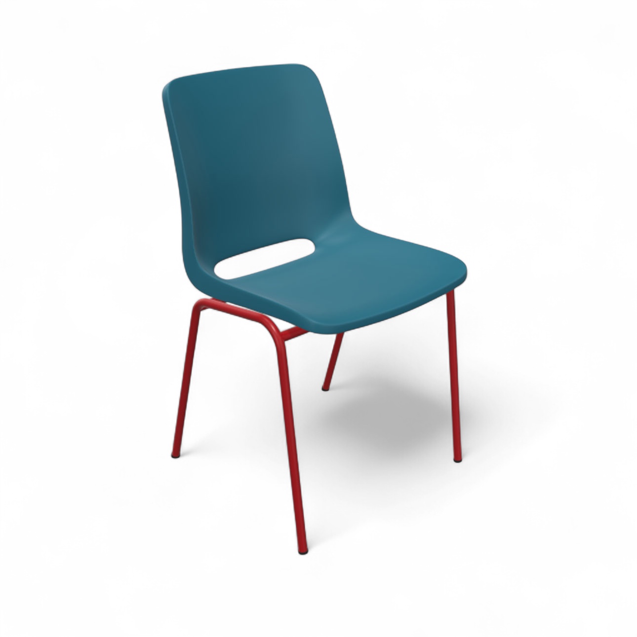 Image of Stuhl Profim Ana 4340 Blau/Rot ohne Armlehnen, Neu - Perfekt für komfortables Sitzen