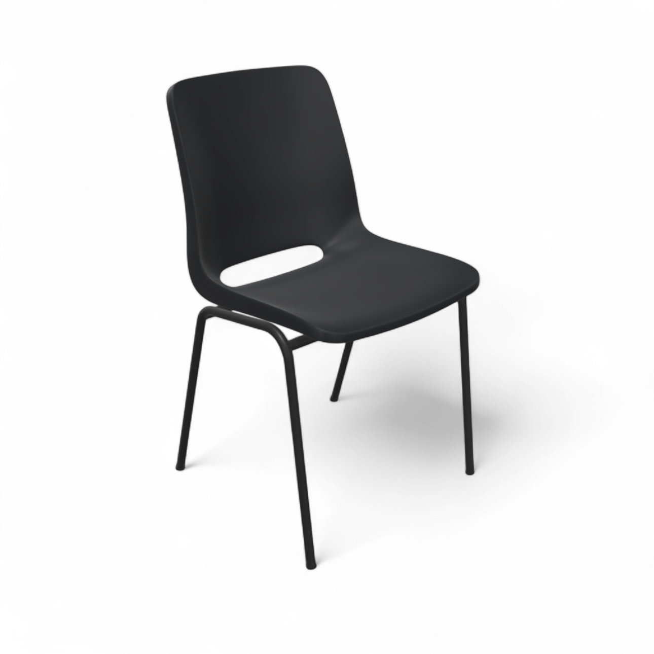 Stuhl Profim Ana 4340 Schwarz/Schwarz ohne Armlehnen, Neu - Perfekt für komfortables Sitzen