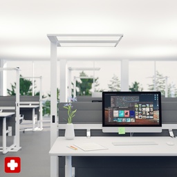 LED Stehleuchte Regent Lightpad Office Doppelkopf (Neu)