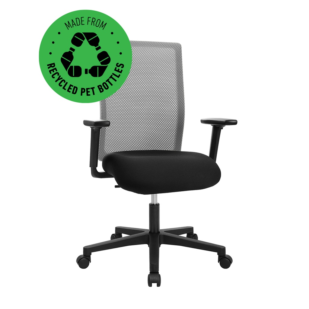 Bürostuhl Topstar Free Point (Grau, Neu, Hartbodenrollen)