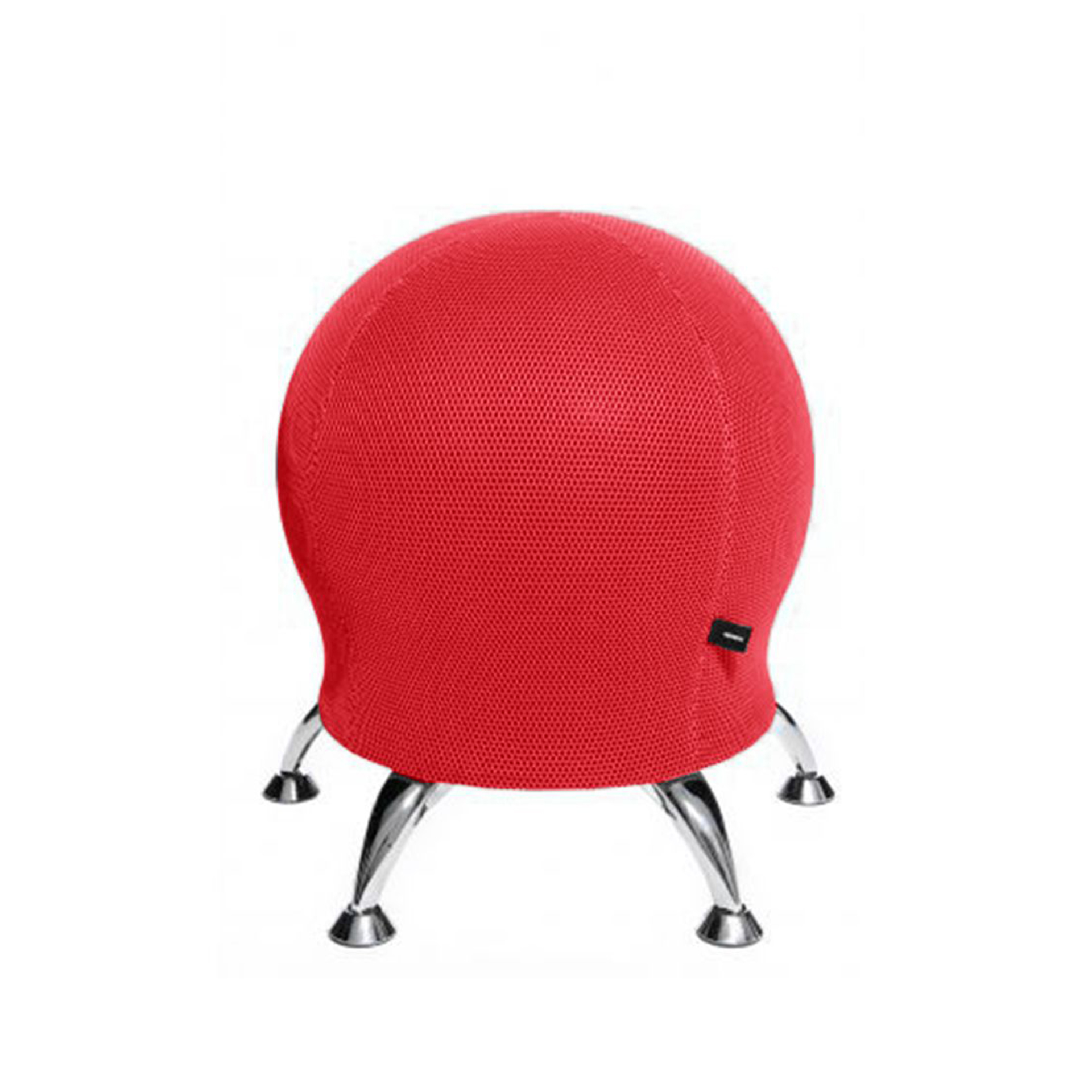 Tabouret de bureau Topstar Sitness 5, Rouge/Chromé, Nouveau, Ergonomique - optimal pour les postes de travail flexibles