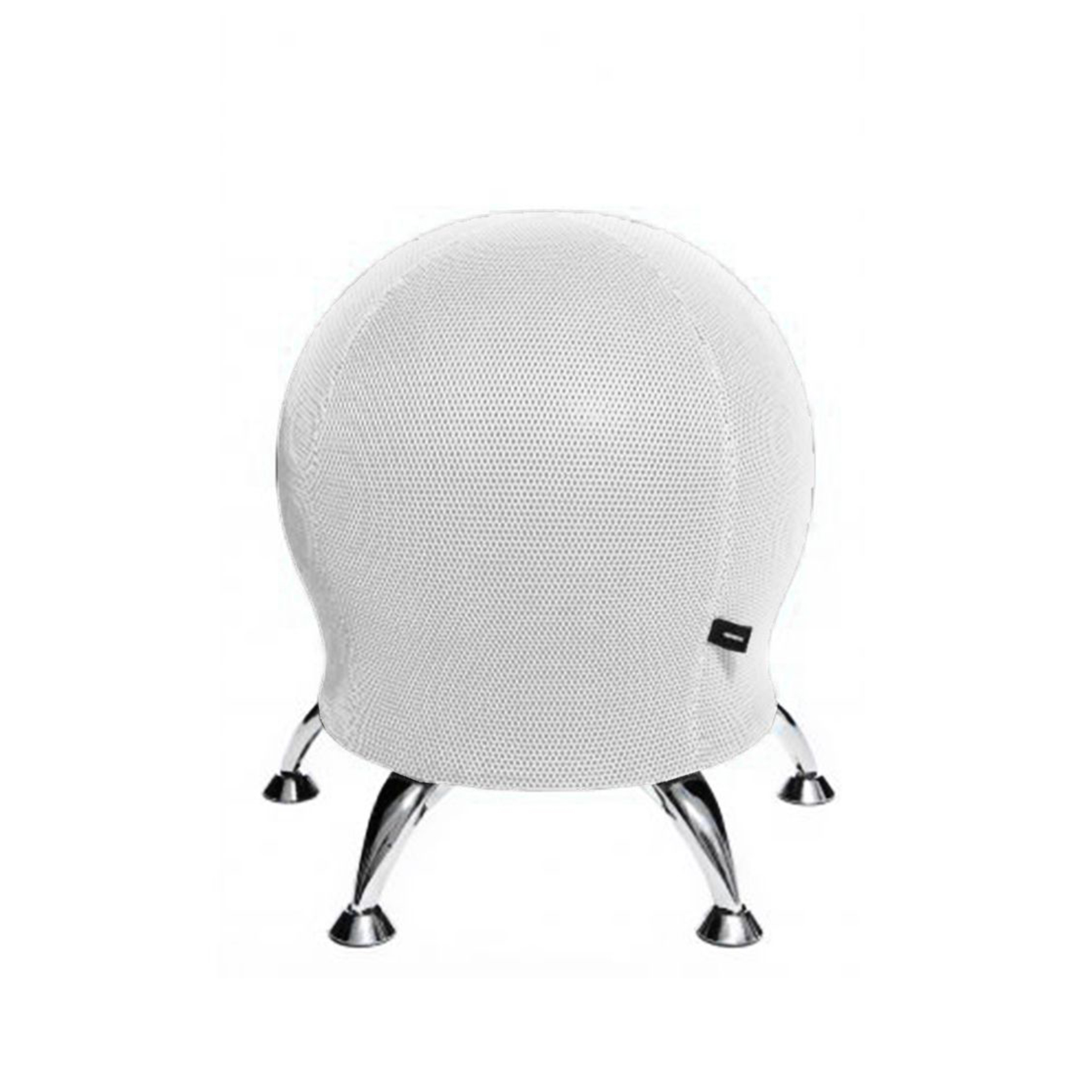 Tabouret de bureau Topstar Sitness 5, Blanc/Chromé, Nouveau, Ergonomique - optimal pour les postes de travail flexibles