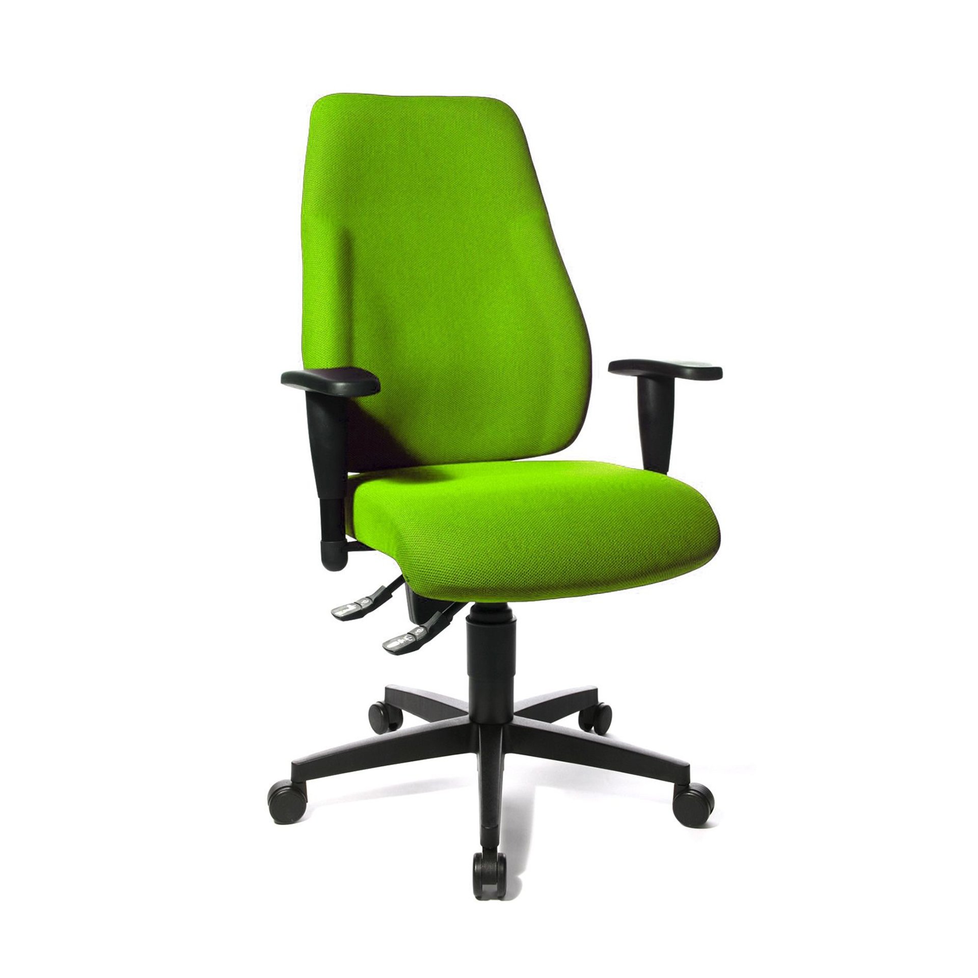 Chaise de bureau pivotante Topstar Lady Sitness avec accoudoirs 3D, Vert, Nouveau, Chaise ergonomique - idéale pour un travail flexible