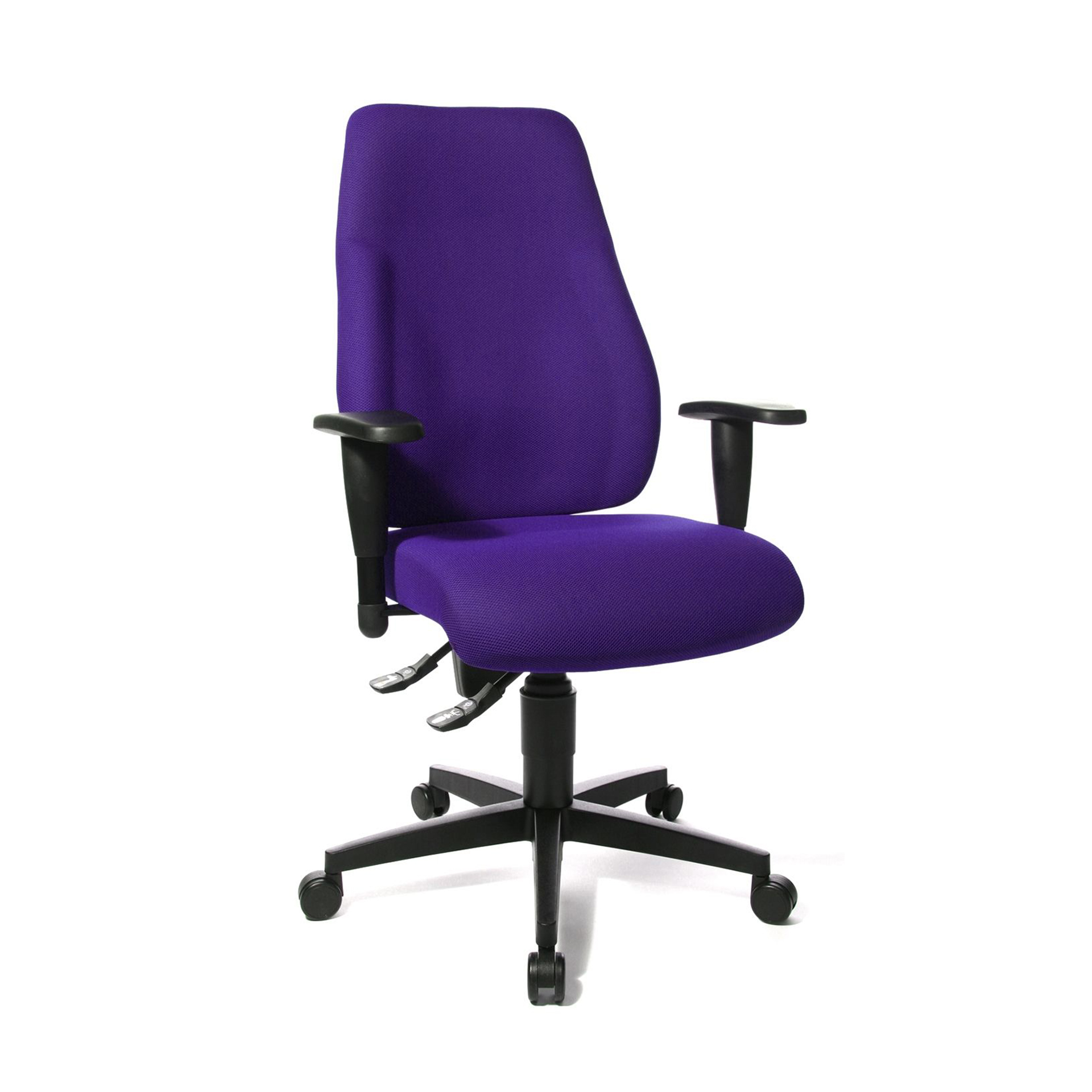 Chaise de bureau pivotante Topstar Lady Sitness avec accoudoirs 3D, Violet, Nouveau, Chaise ergonomique - idéale pour un travail flexible