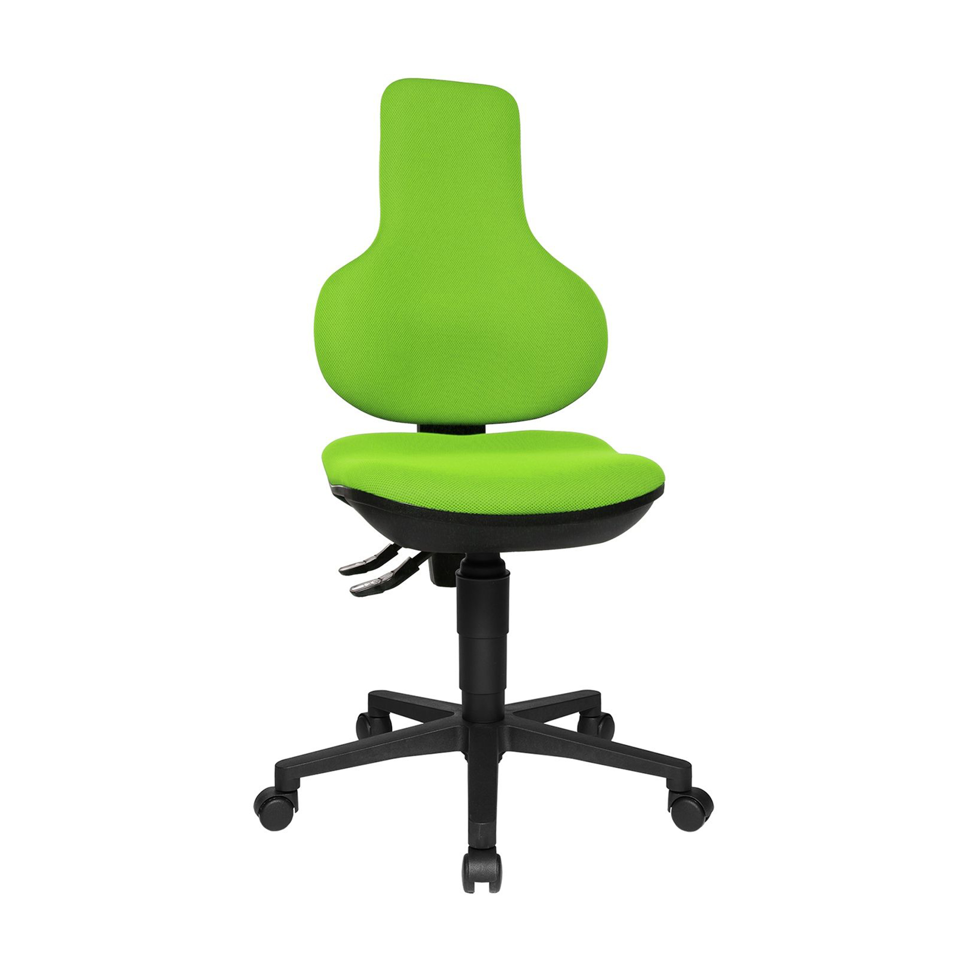 Chaise de bureau Topstar Ergo Point SY sans accoudoirs, Vert/Noir, Nouveau, Chaise ergonomique - idéale pour un travail flexible