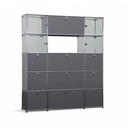 Highboard Vitrine USM Haller (Gut, mit Schlüssel)