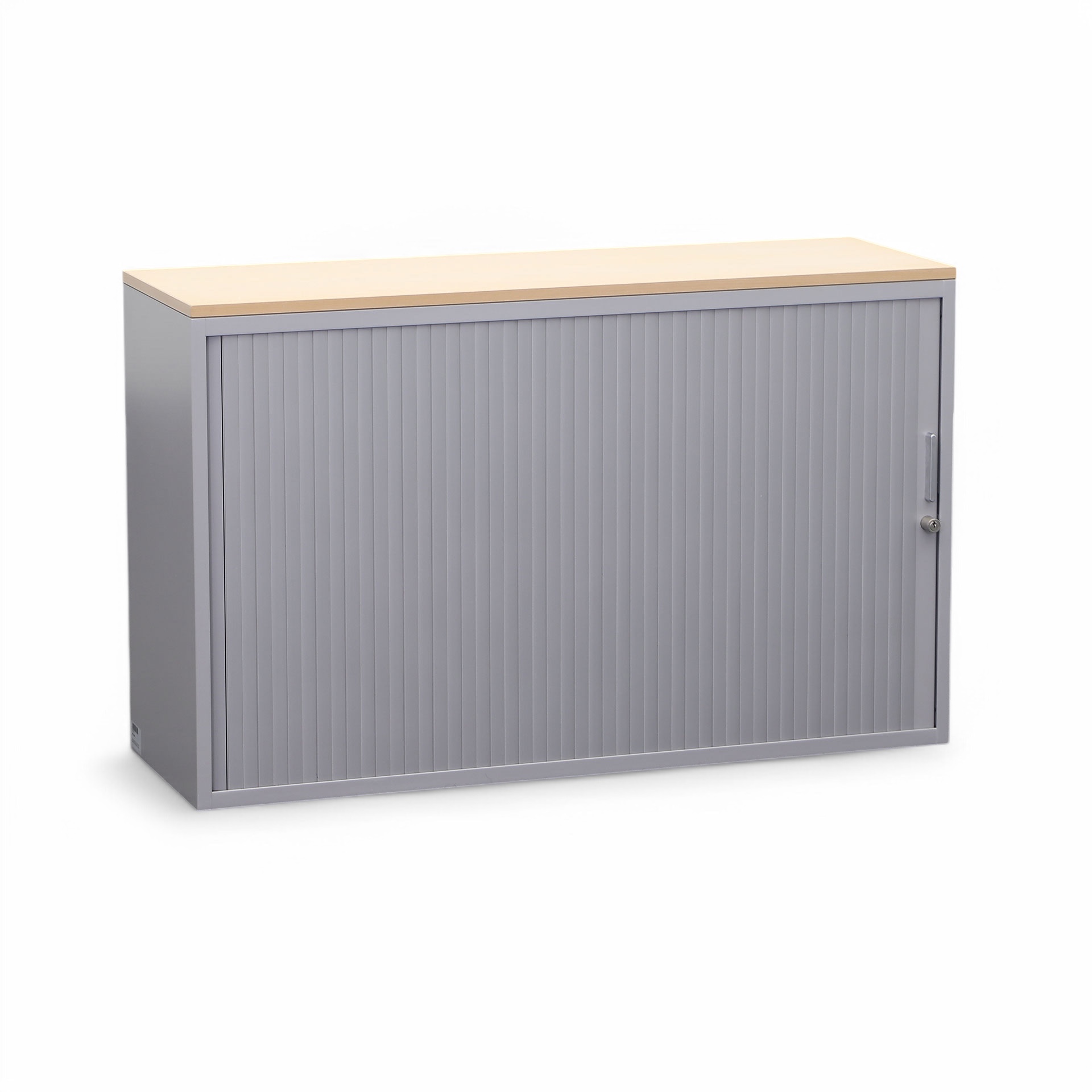 Rollladenschrank Lista LO Storage (Silbergrau, Normal Gebraucht, Mit Schlüssel)