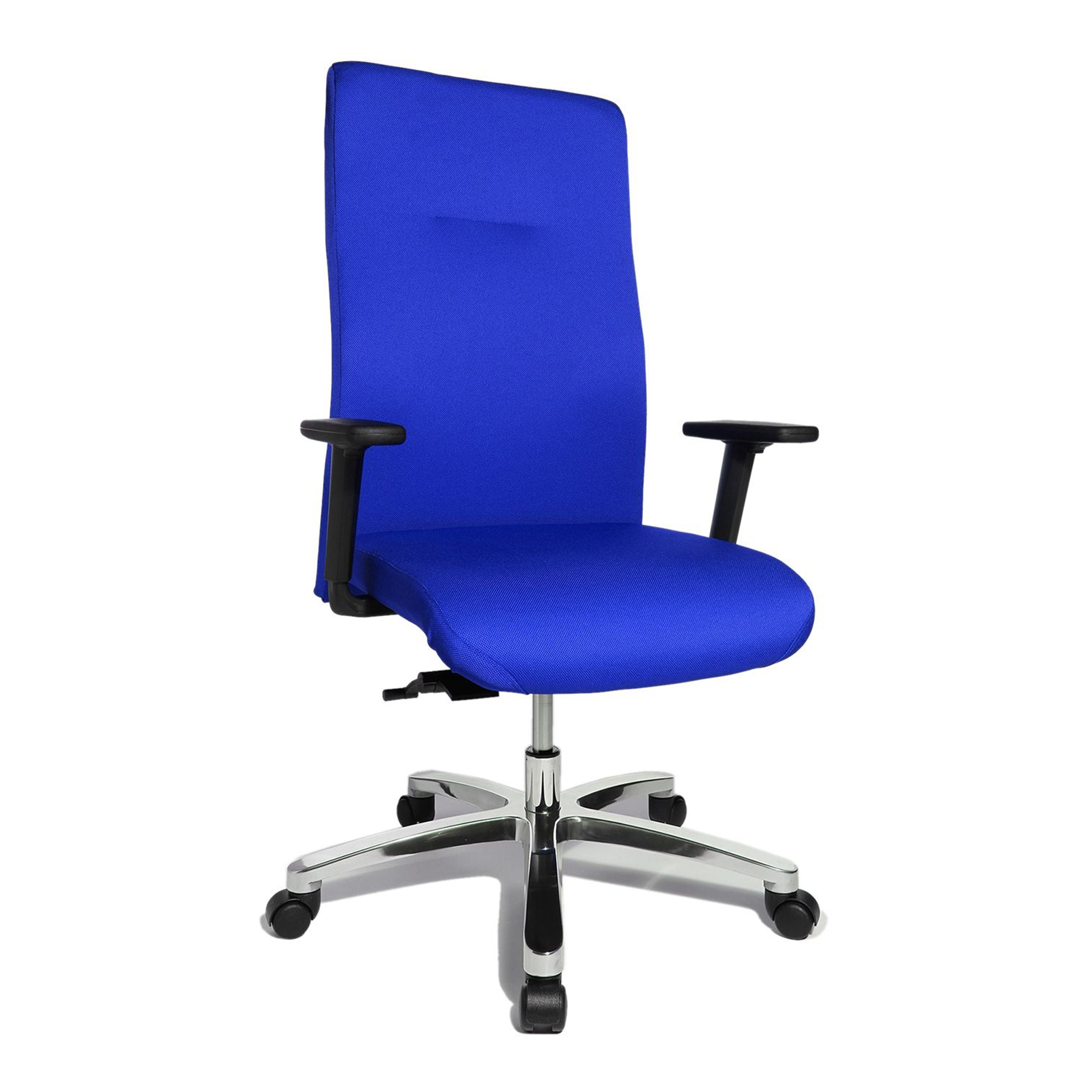 Image of Bürostuhl Topstar Big Star 20 mit 2D Armlehnen, Blau/Verchromt, Neu, Ergonomischer Stuhl - ideal für flexibles Arbeiten