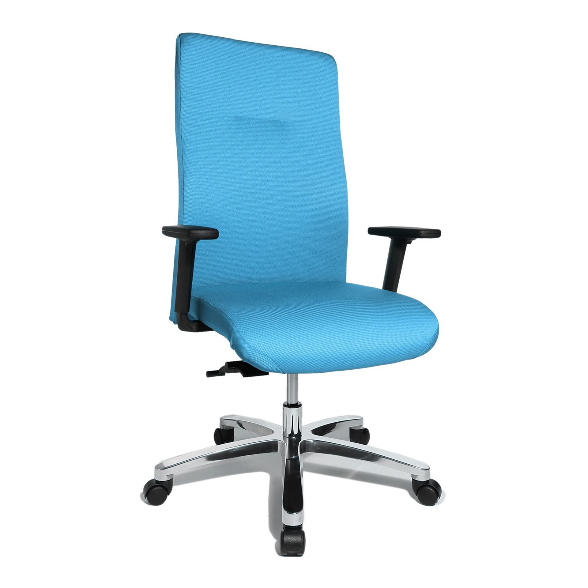 Image of Bürostuhl Topstar Big Star 20 mit 2D Armlehnen, Hellblau/Verchromt, Neu, Ergonomischer Stuhl - ideal für flexibles Arbeiten