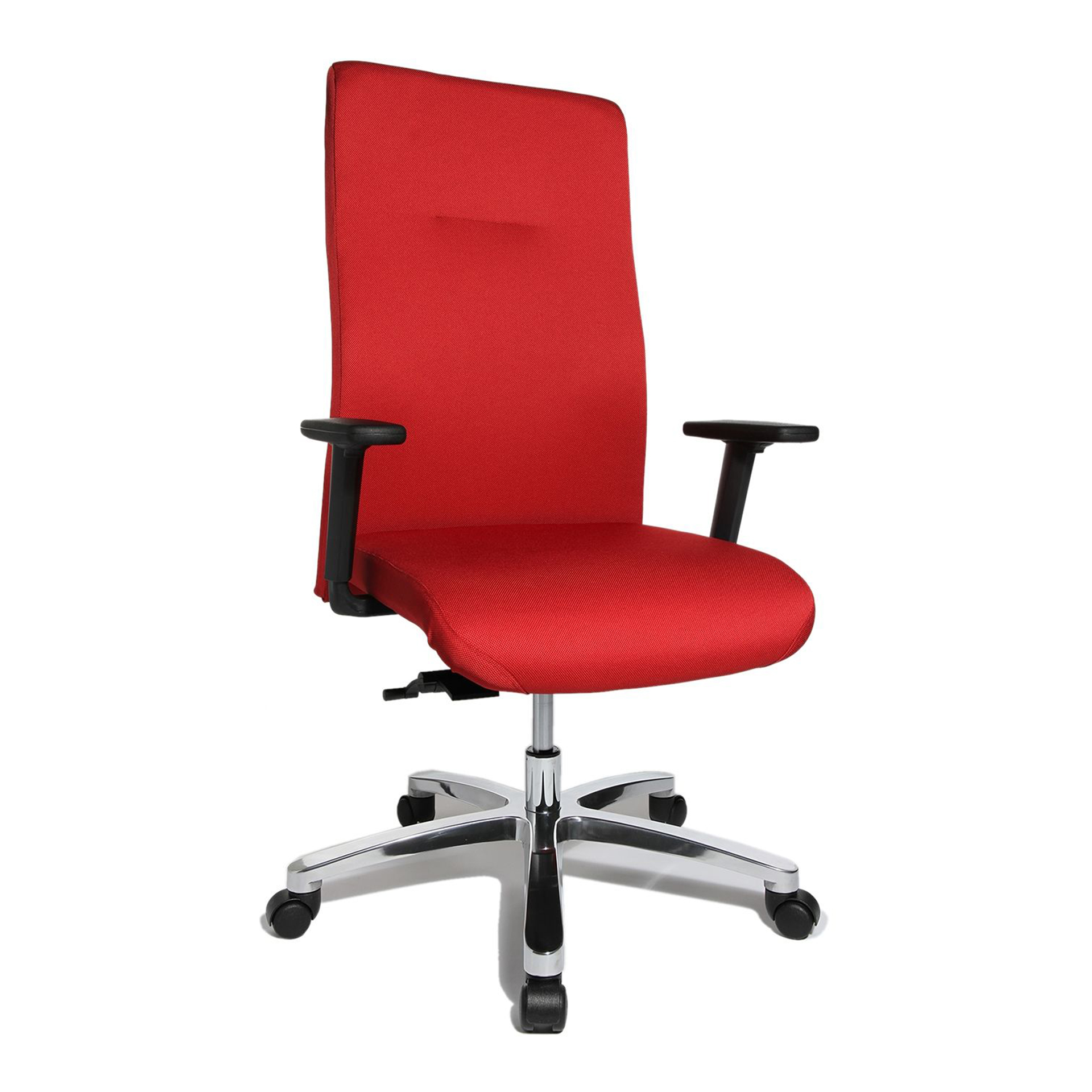 Image of Bürostuhl Topstar Big Star 20 mit 2D Armlehnen, Rot/Verchromt, Neu, Ergonomischer Stuhl - ideal für flexibles Arbeiten
