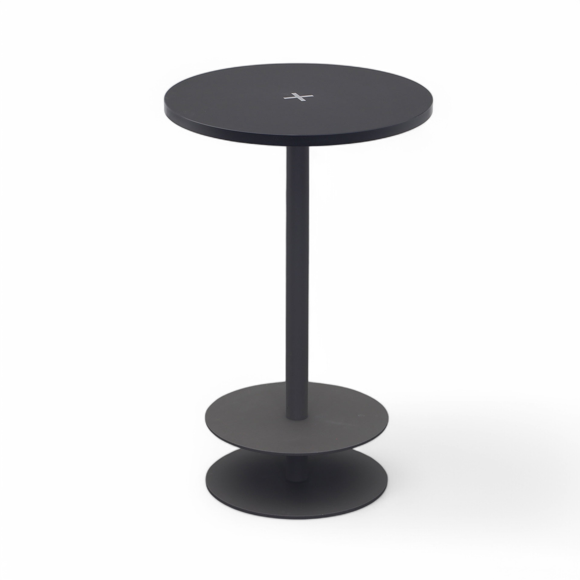 Standing bistro table linoleum black (Normal used)