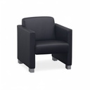 Fauteuil lounge en cuir Girsberger (Bon)