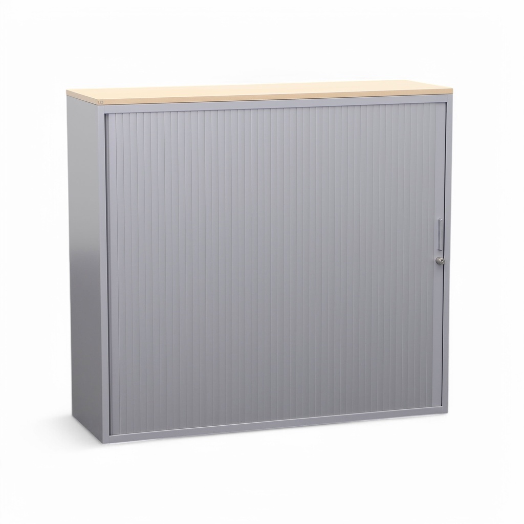 Metallschrank Lista LO Storage mit Rollladen (Silbergrau, mit Schlüssel)