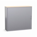 Metallschrank Lista LO Storage mit Rollladen (Silbergrau, mit Schlüssel)