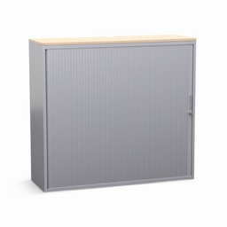 Metallschrank Lista LO Storage mit Rollladen (Silbergrau, mit Schlüssel)