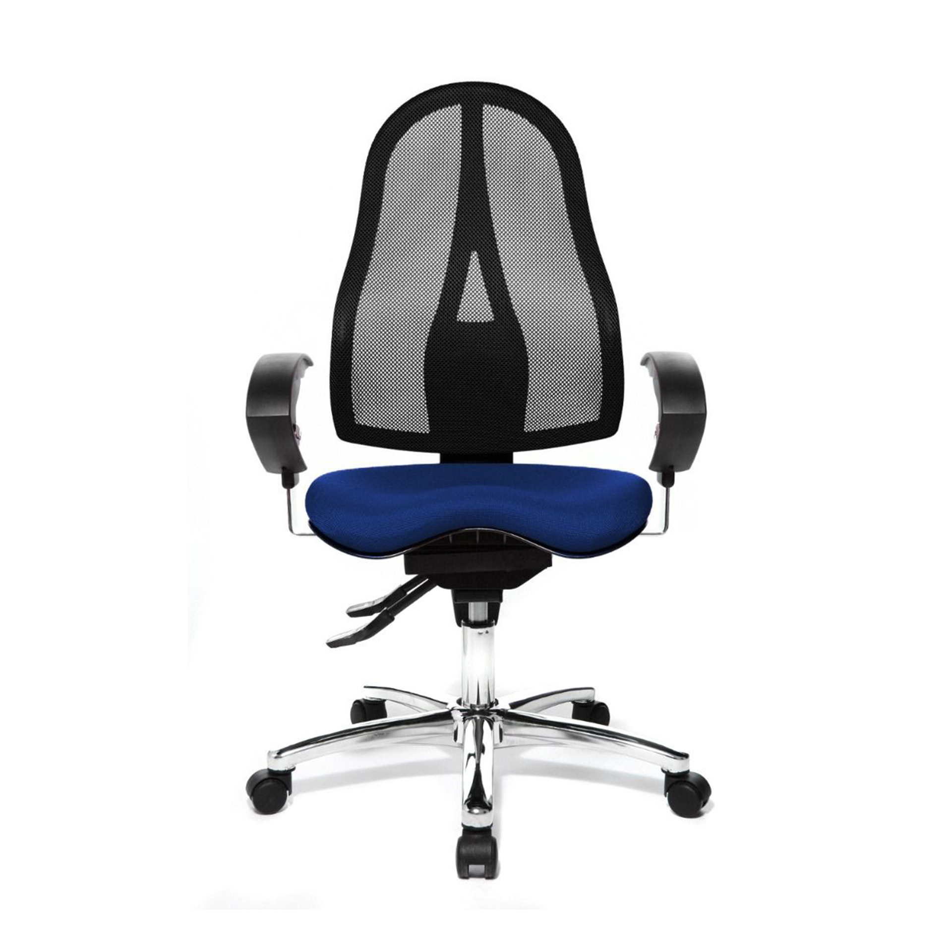 Chaise de bureau pivotante Topstar Sitness 15 avec accoudoirs 1D, Bleu, Nouveau, Chaise ergonomique - idéale pour un travail flexible
