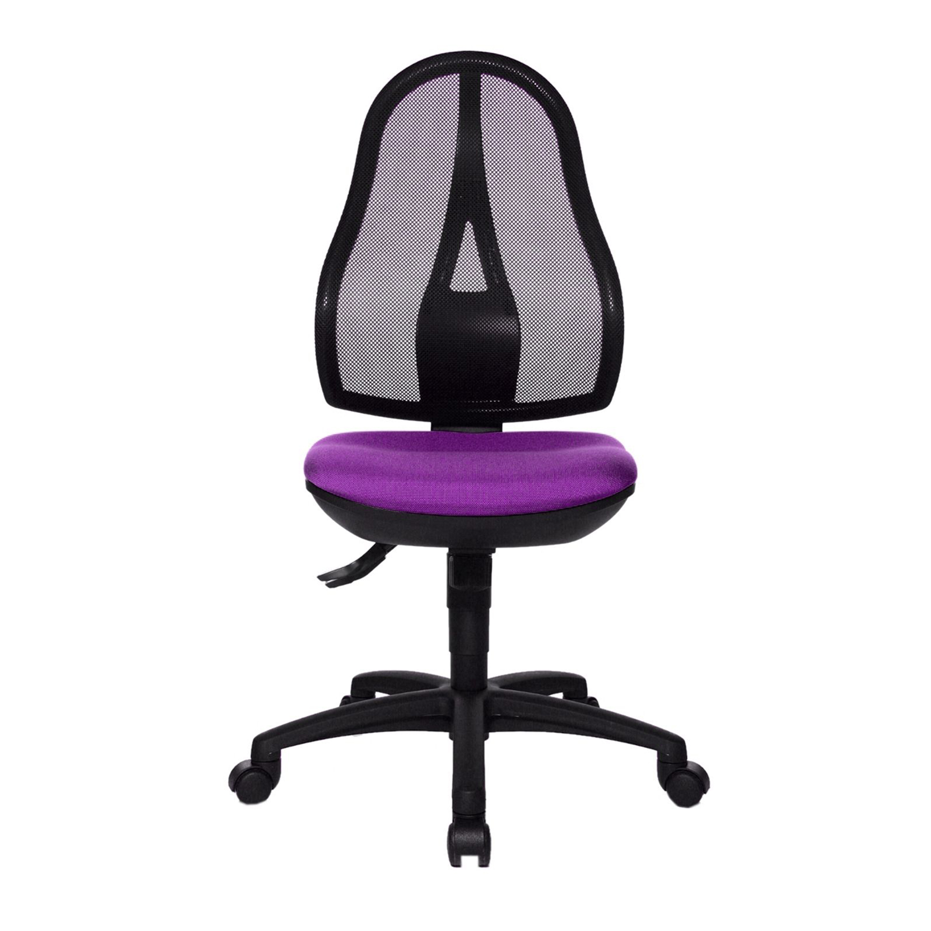 Siège de bureau Topstar Open Point SY sans accoudoirs, Violet, Nouveau, Chaise ergonomique - idéale pour un travail flexible