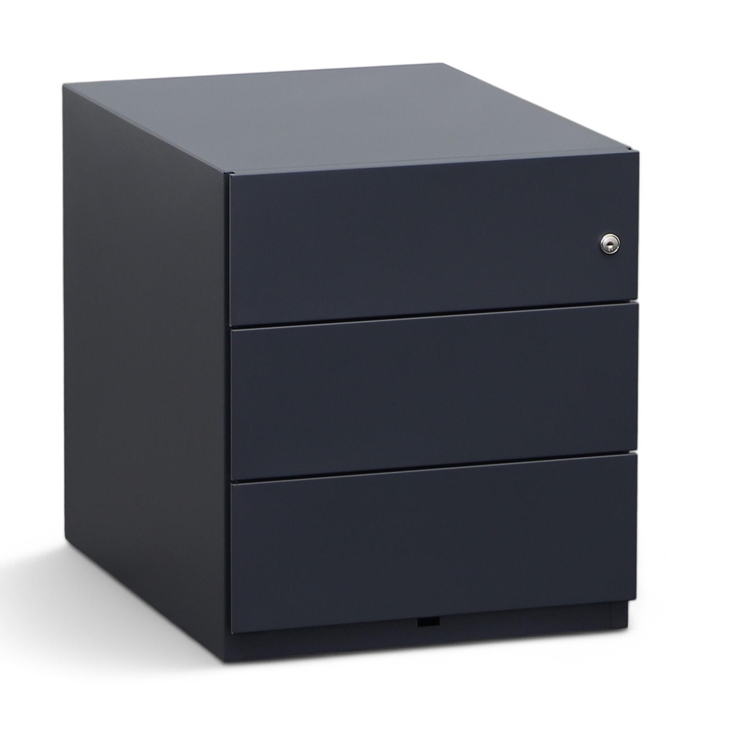 Rollcontainer Bisley Note (Schwarz, Neu, mit Schlüssel)