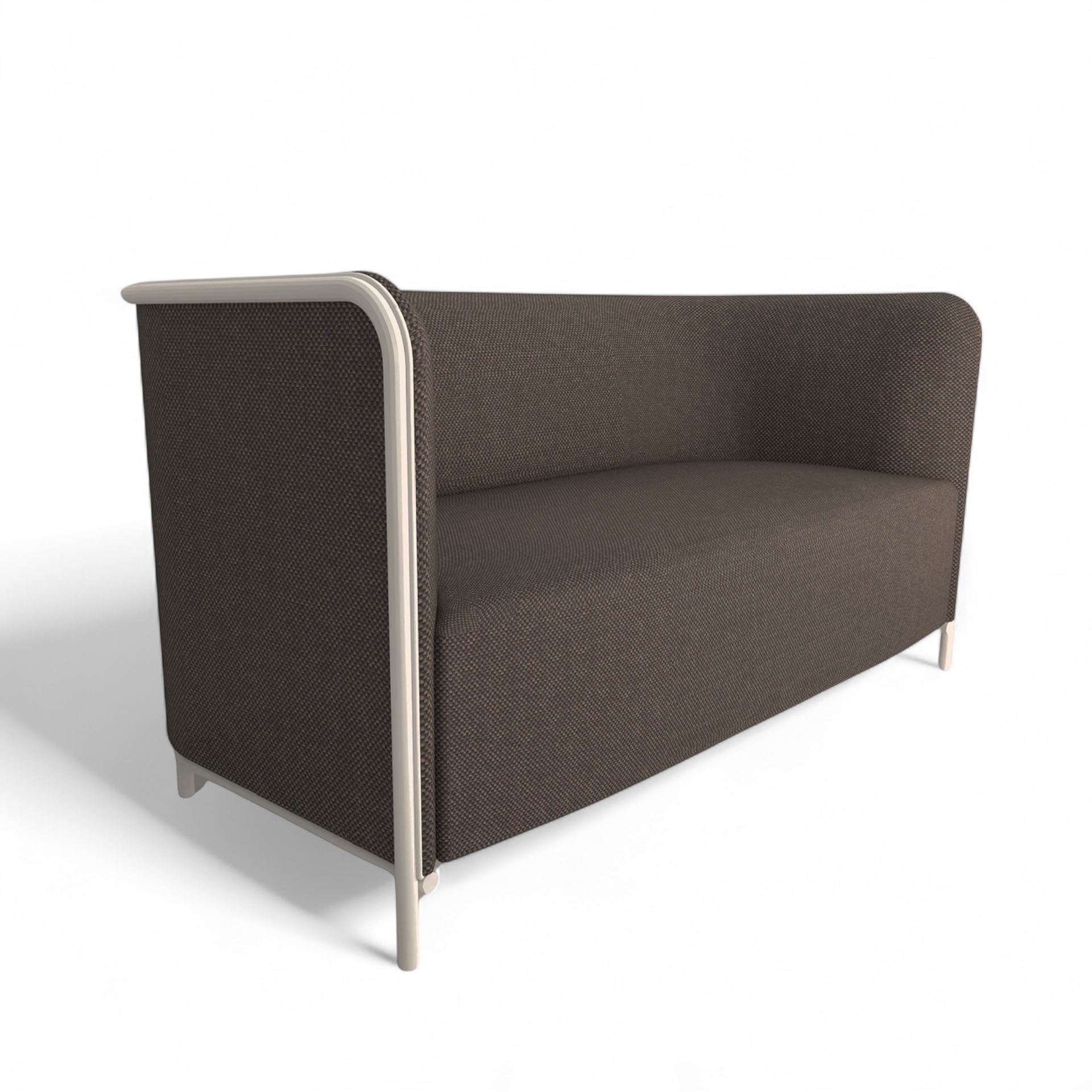 Image of 2-Sitzer Lounge Sofa Gaber Place 150.0 x 78.0 x 78.0 cm, Braun/Weiss, Neu