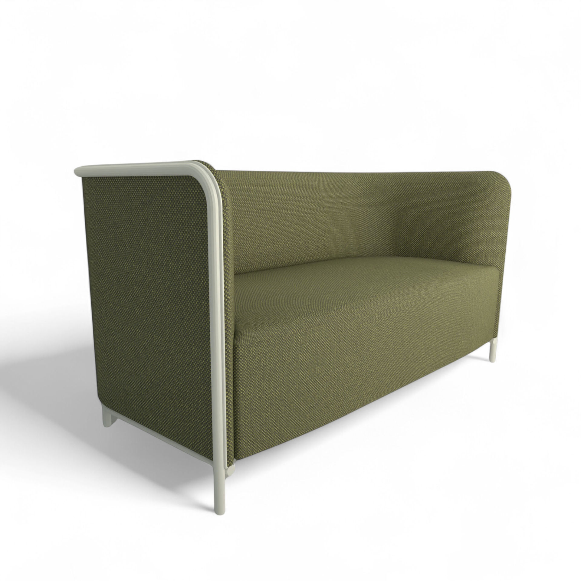 Image of 2-Sitzer Lounge Sofa Gaber Place 150.0 x 78.0 x 78.0 cm, Grün/Weiss, Neu