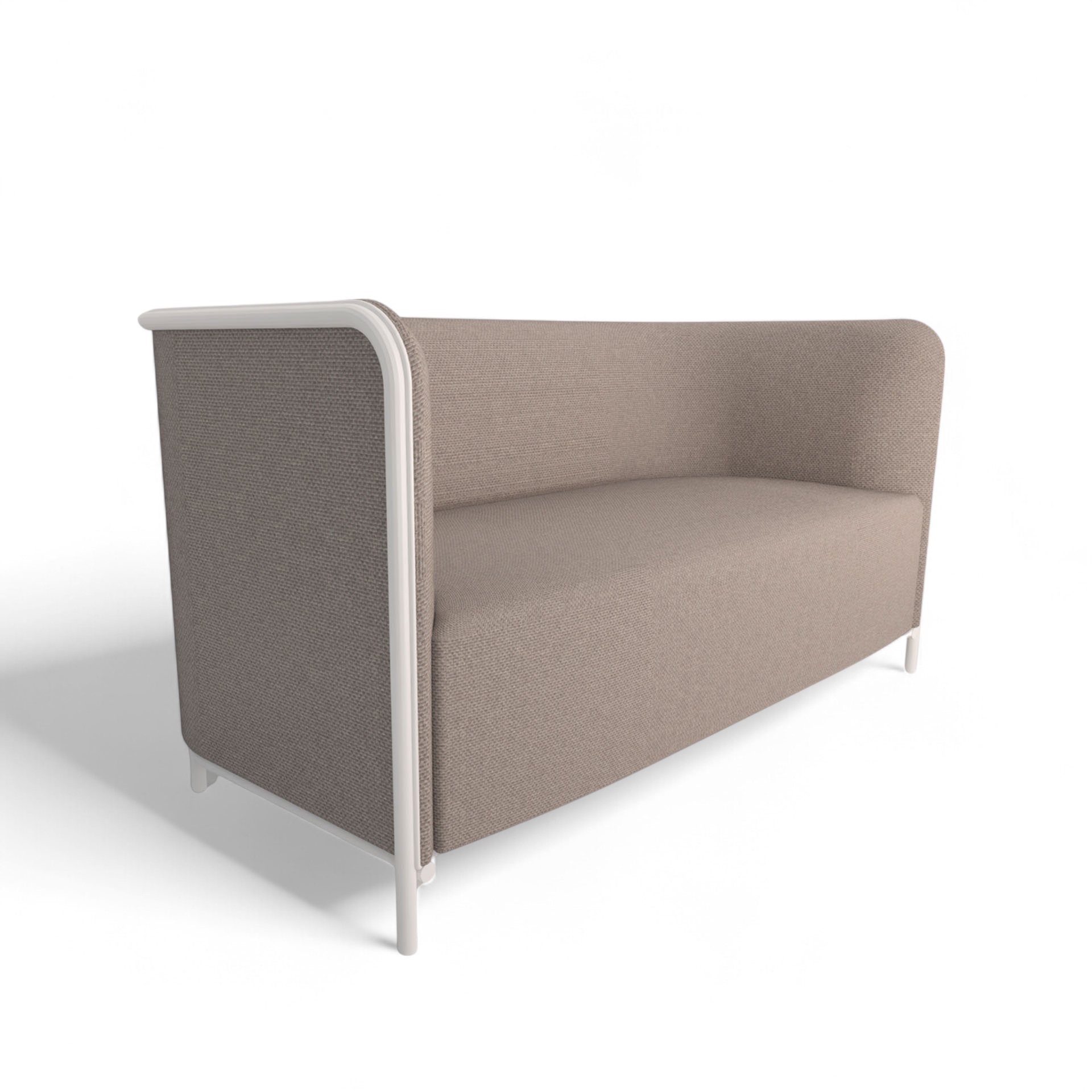 Image of 2-Sitzer Lounge Sofa Gaber Place 150.0 x 78.0 x 78.0 cm, Rosa/Weiss, Neu