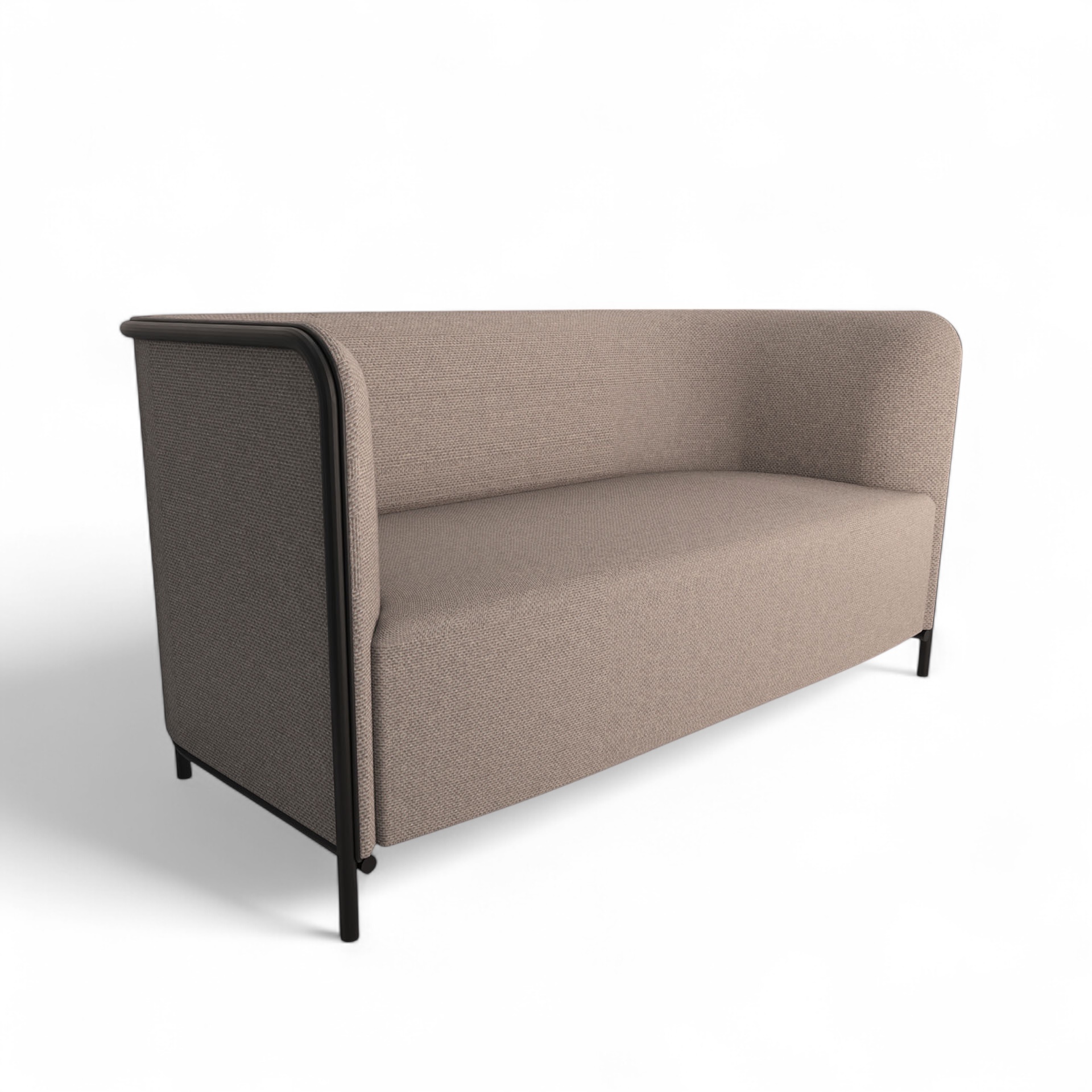 Image of 2-Sitzer Lounge Sofa Gaber Place 150.0 x 78.0 x 78.0 cm, Rosa/Schwarz, Neu