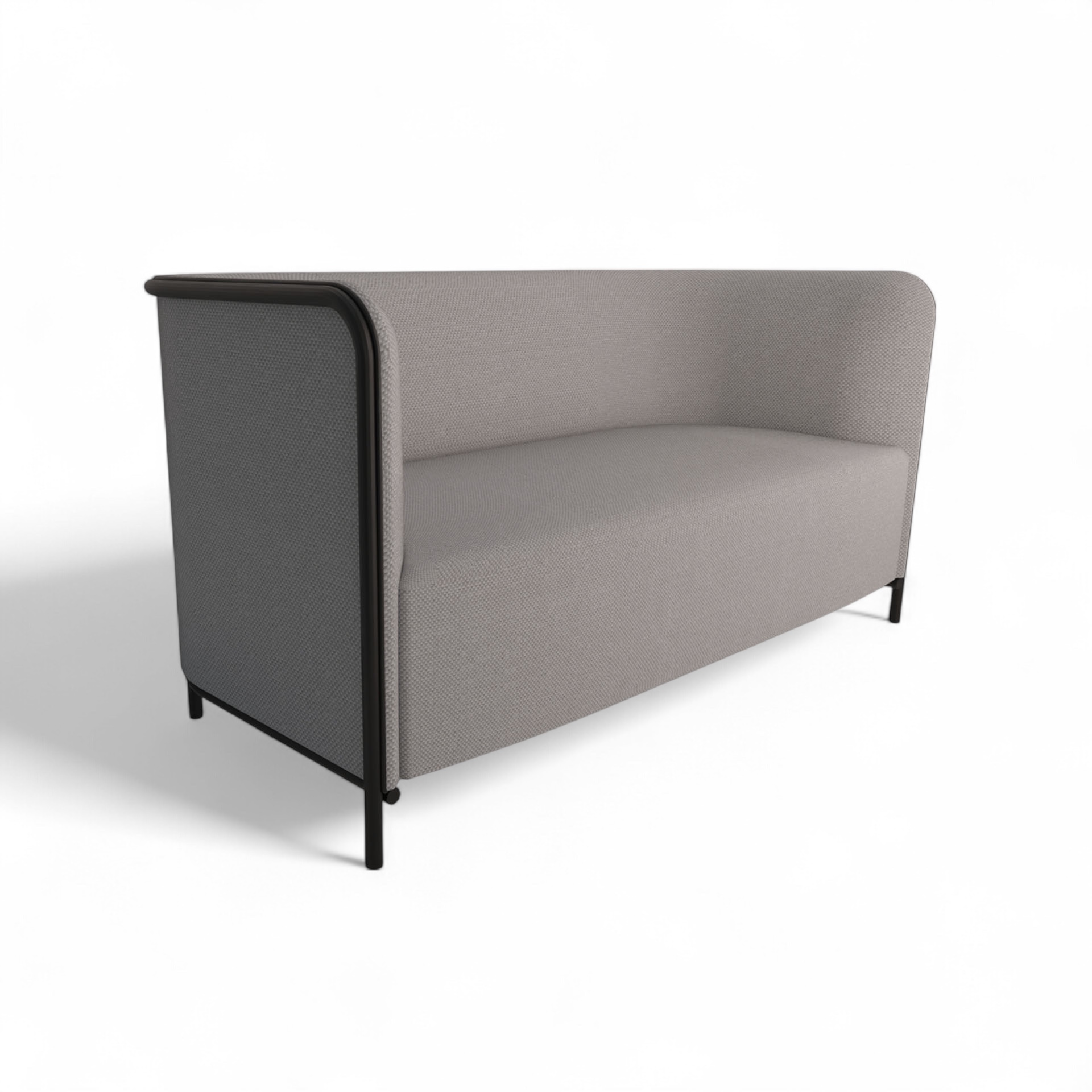 Image of 2-Sitzer Lounge Sofa Gaber Place 150.0 x 78.0 x 78.0 cm, Grau/Schwarz, Neu