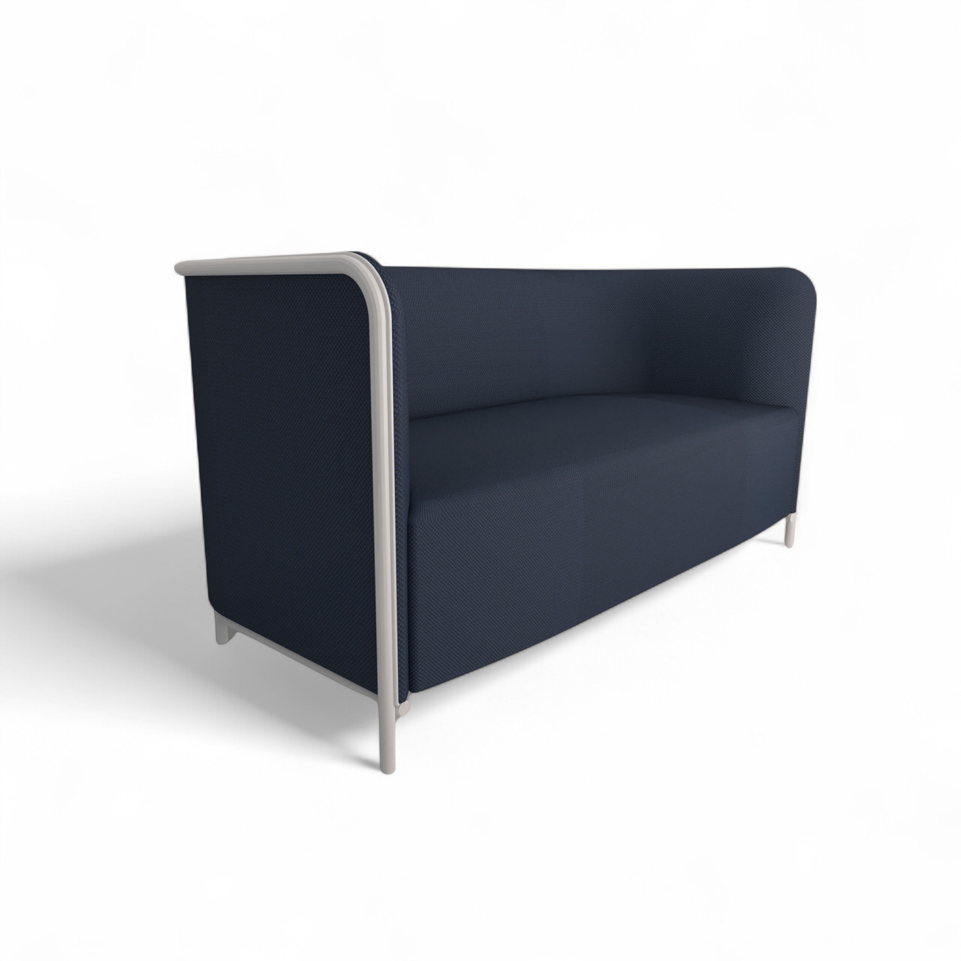 Image of 2-Sitzer Lounge Sofa Gaber Place 150.0 x 78.0 x 78.0 cm, Blau/Weiss, Neu