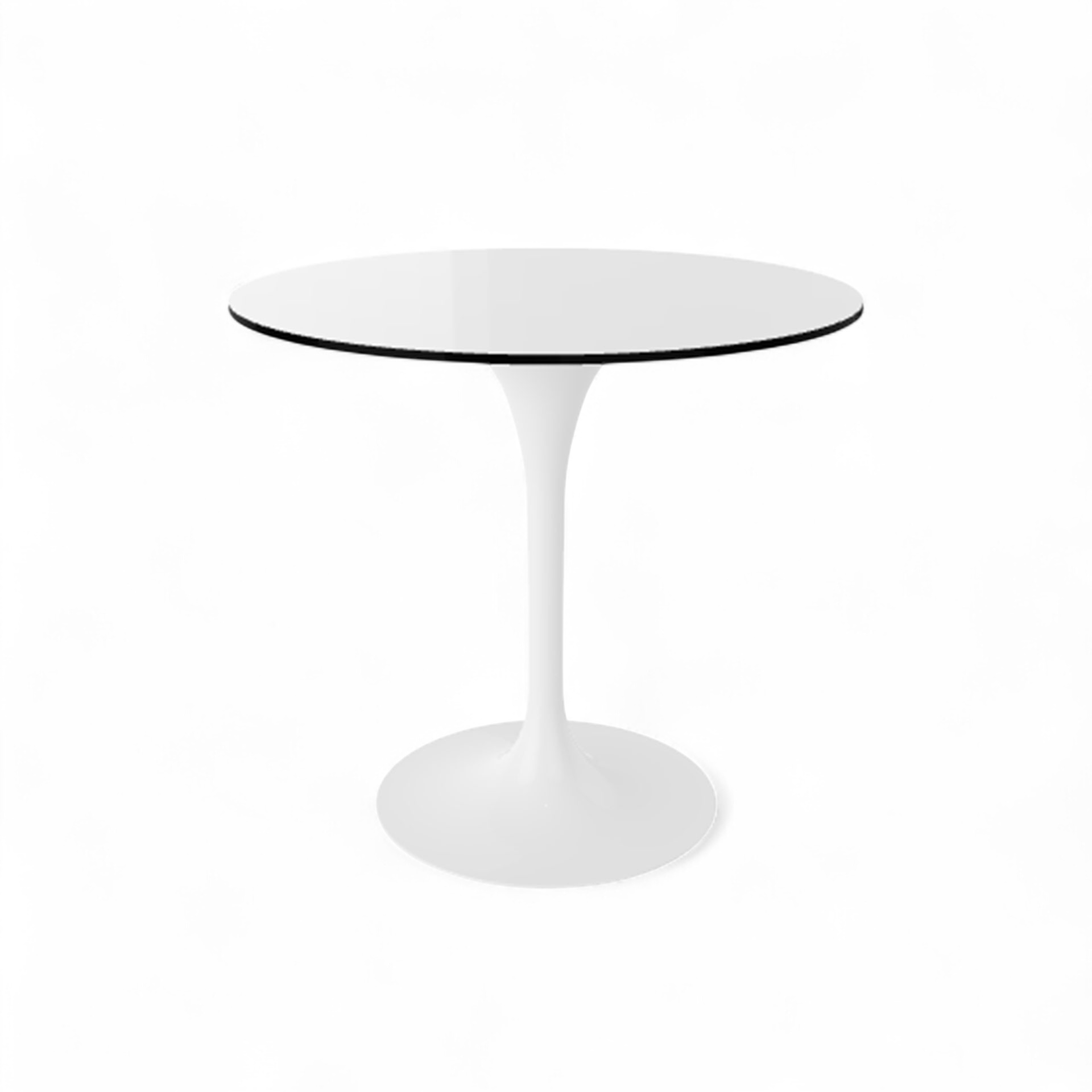 Image of Besprechungstisch Gaber Saturno 80x80 cm, Weiss/Weiss, Rund, Neu, Tisch - Hochwertig & langlebig