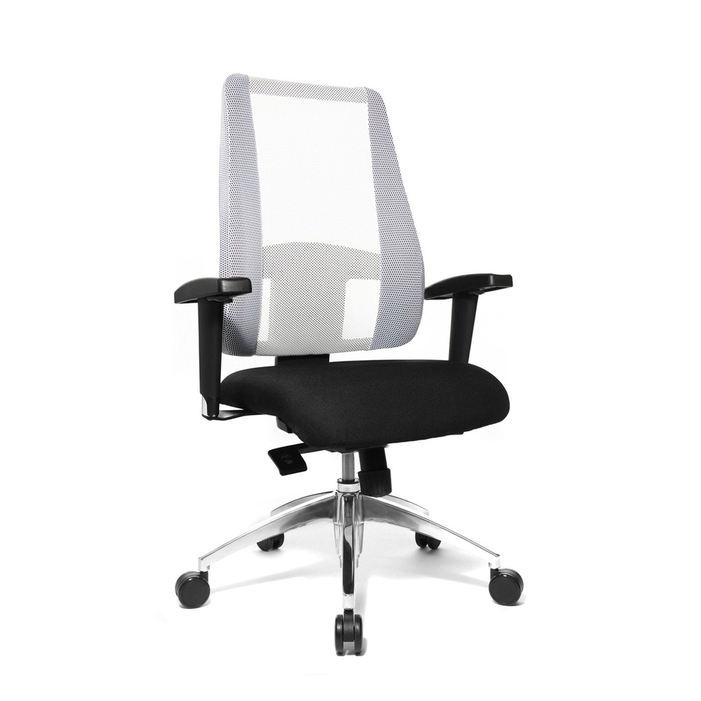 Office swivel chair Topstar Lady Sitness Deluxe (White, New, with 2D armrests)
