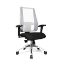 Office swivel chair Topstar Lady Sitness Deluxe (White, New, with 2D armrests)