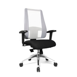 Office swivel chair Topstar Lady Sitness Deluxe (White, New, with 2D armrests)