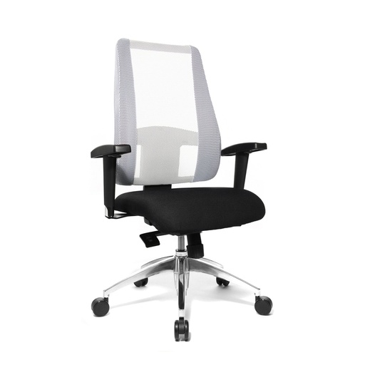 Office swivel chair Topstar Lady Sitness Deluxe (White, New, with 2D armrests)
