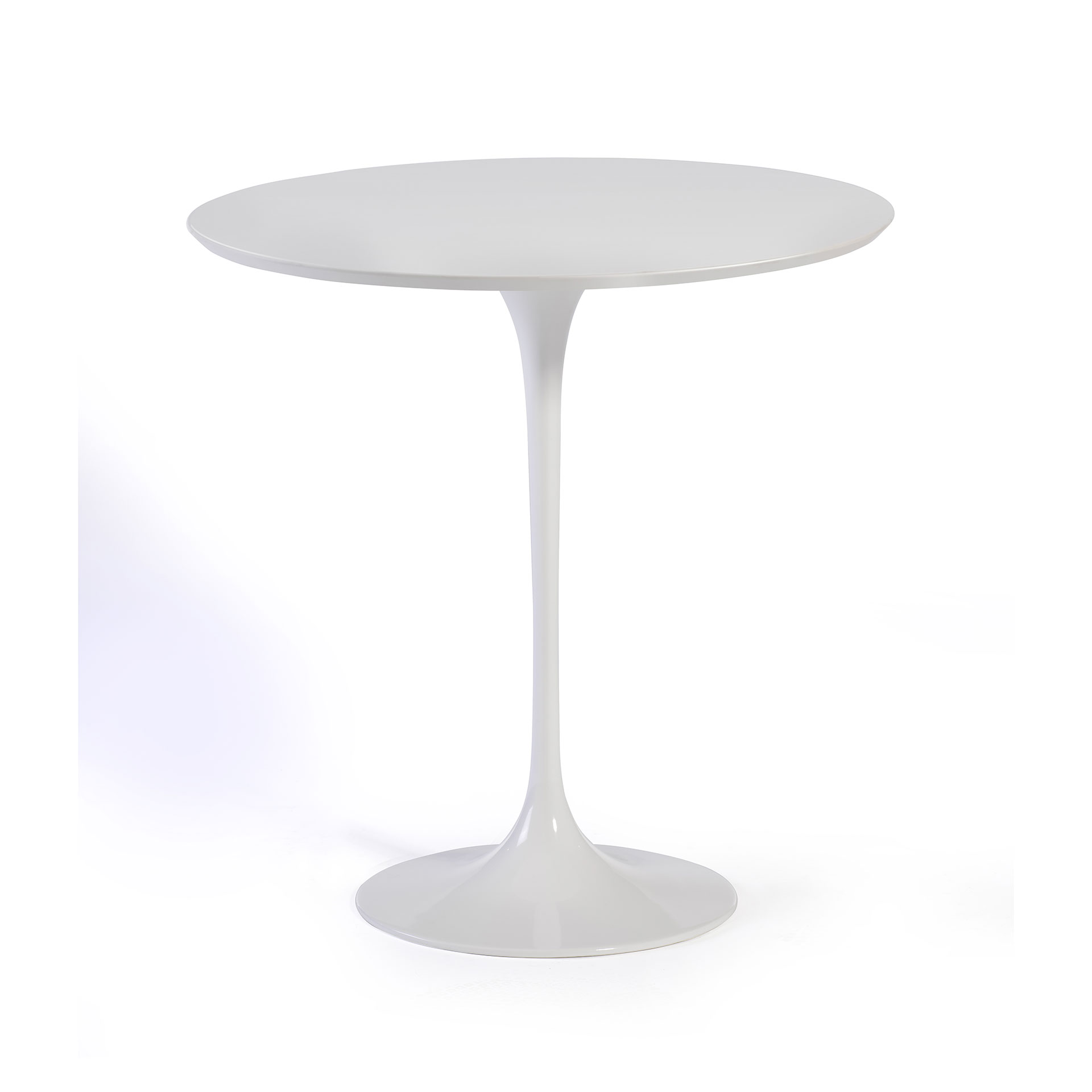 Image of Couchtisch Gaber Saturnino 50x50 cm, Weiss/Weiss, Rund, Neu - Perfekt für Sofa und Lounge
