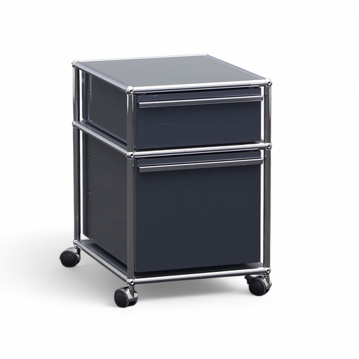 Rollcontainer USM Haller (Gut, ohne Schliesszylinder, mit Hängeregister & Stauraum)