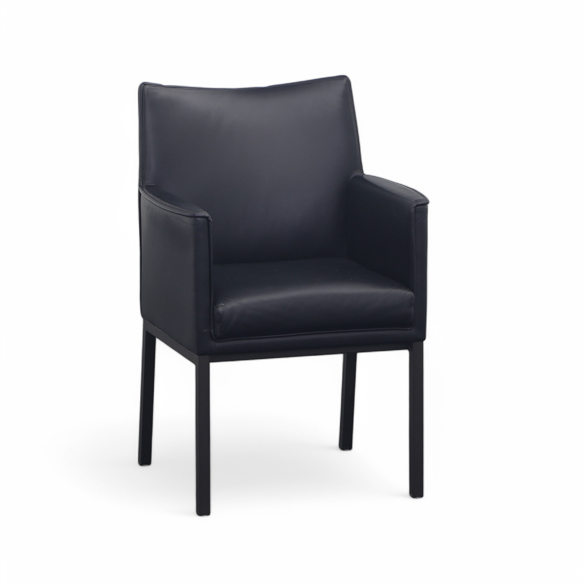 Wittmann Sedan leather conference chair (Heavily used)