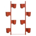 Gaber Gufo Planters Kit 1 – Raumtrenner mit Pflanzengefässen (Rot)