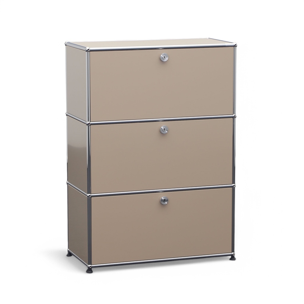 Highboard USM Haller mit Glasdeckplatte (Sehr gut, mit Transportschloss)