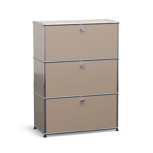 Highboard USM Haller mit Glasdeckplatte (Sehr gut, mit Transportschloss)