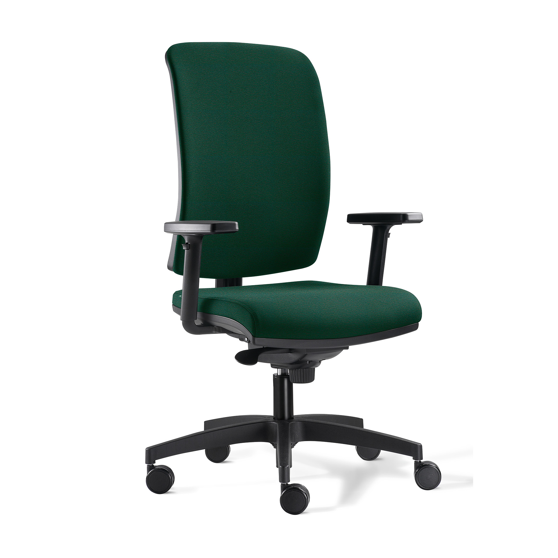 Bürostuhl Milani Cometa mit 1D Armlehnen, Grün/Schwarz, Neu, Ergonomischer Stuhl - ideal für flexibles Arbeiten