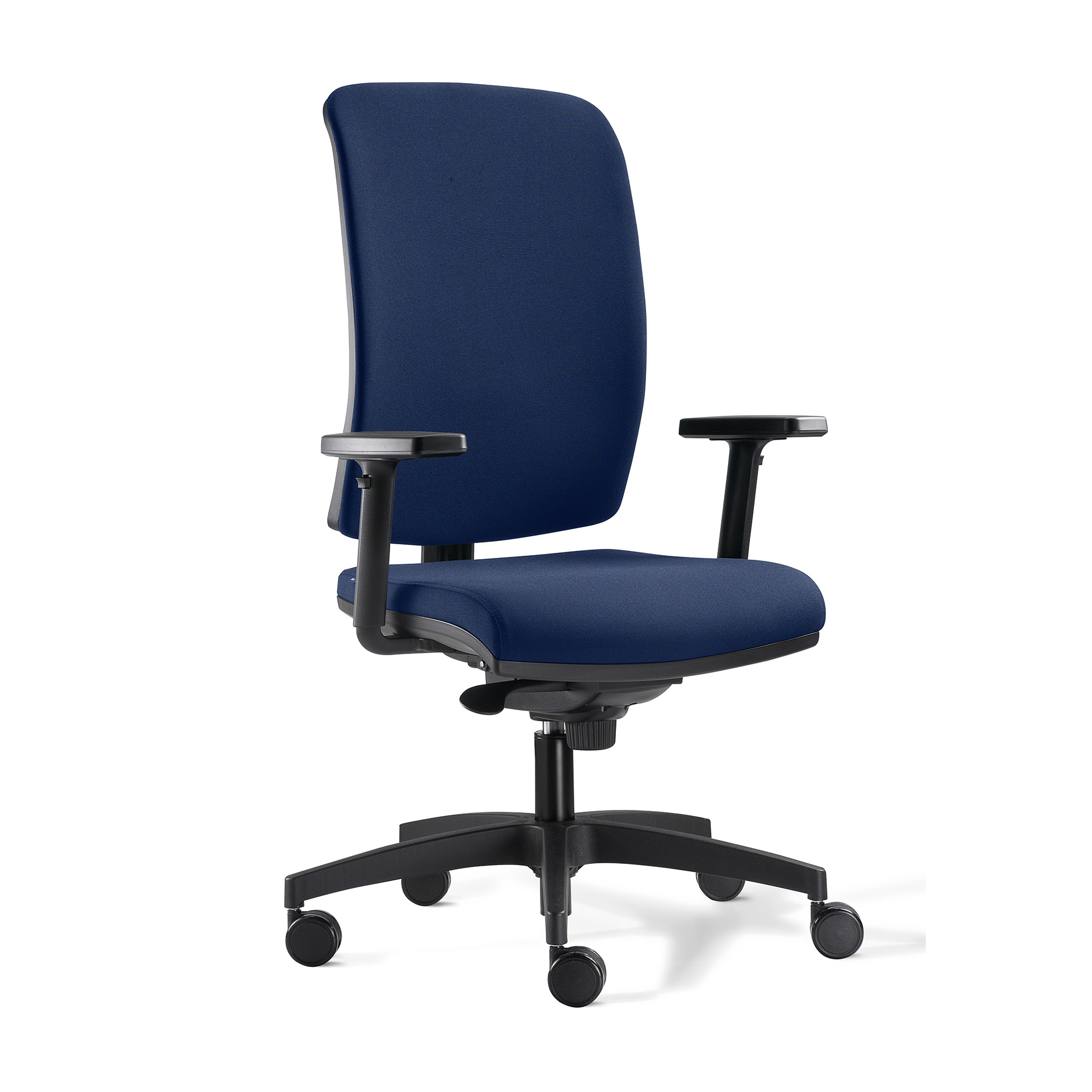 Image of Bürostuhl Milani Cometa mit 1D Armlehnen, Blau/Schwarz, Neu, Ergonomischer Stuhl - ideal für flexibles Arbeiten