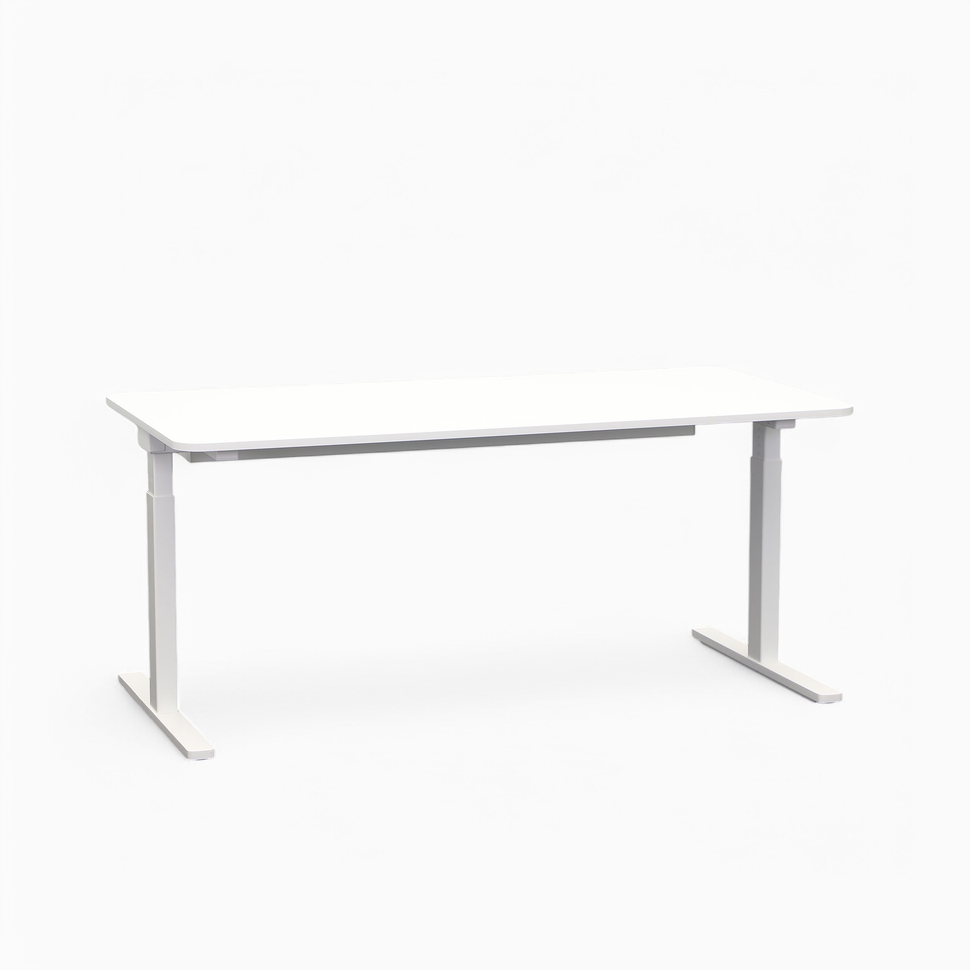 Image of Ergonomischer Schreibtisch Bene Level Pure 160x80 cm, Weiss/Weiss, Normal gebraucht, Tisch - ideal fürs Homeoffice oder Büro
