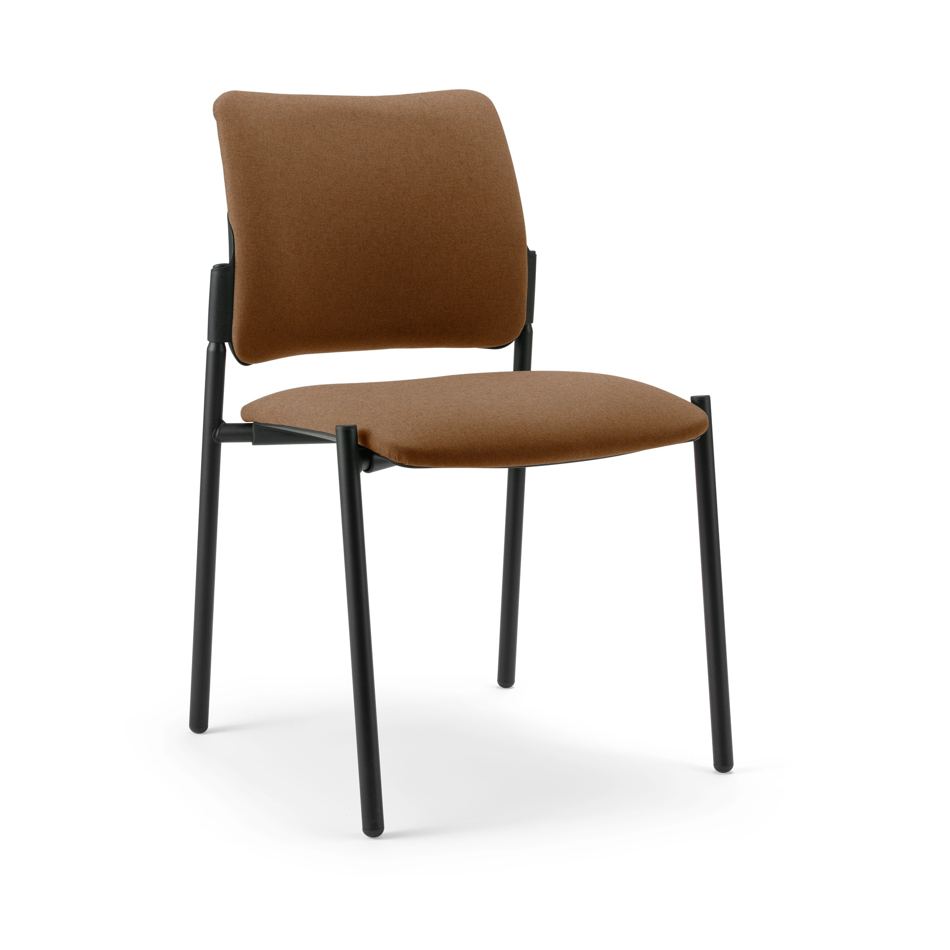 Image of 4-Fuss Stuhl Milani Maia Braun/Schwarz ohne Armlehnen, Neu – Perfekt für Büro und Empfang