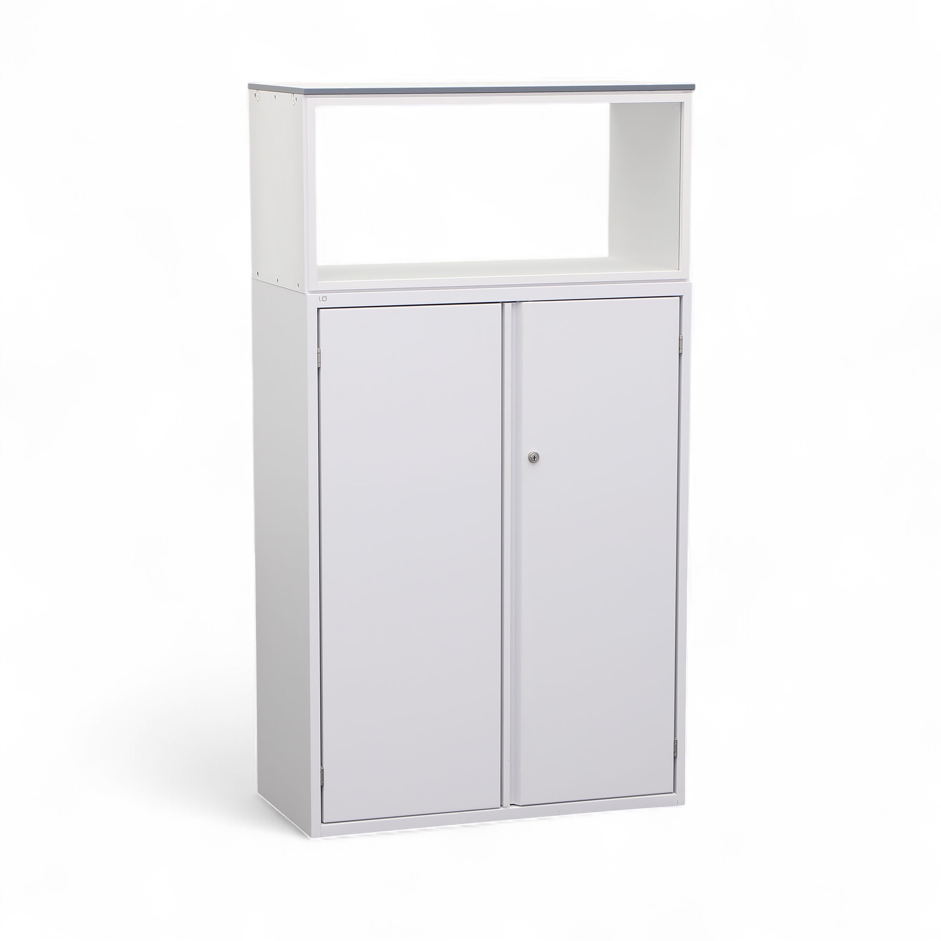Flügeltürschrank Lista LO One mit Aufsatz (Gut, Mit Schlüssel)