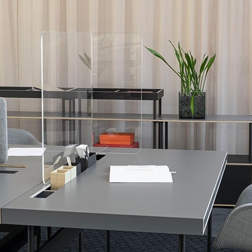 Plexiglas Trennwand Bene Shielded schutz auf Theke, Schreibtisch, Schutztrennwand (Neu)