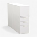 Apothekerschrank Lista LO, weiss, Metall (Gut, mit Schlüssel)