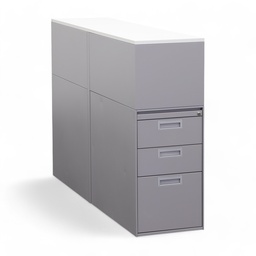 Lista LO pharmacy cabinet, silver-grey, metal (Normal used)